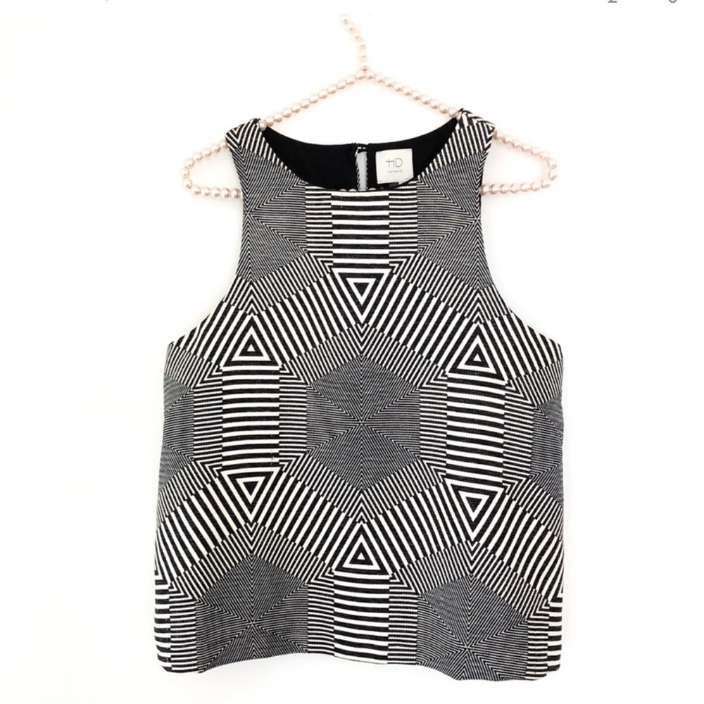 HD In Paris Anthropolgie Geomaze Swing Top